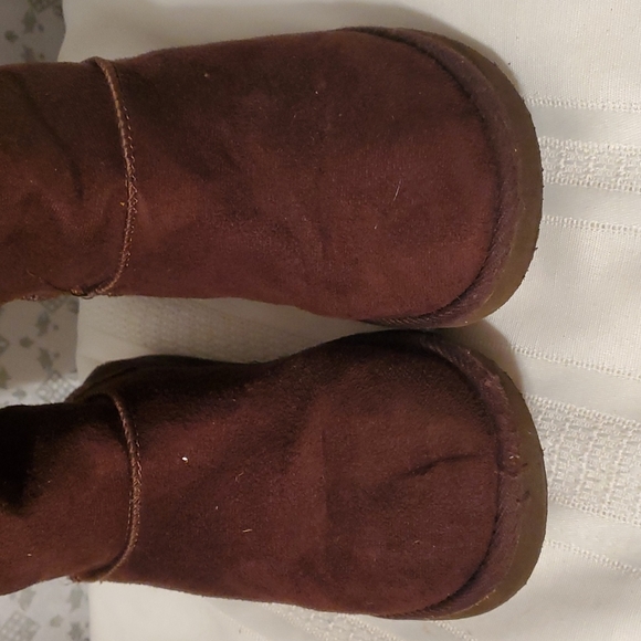 Girls 3 brown cozy calf boot - Picture 5 of 10